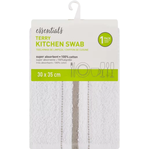 Essentials Terry Kitchen Swab 30x35cm Essentials Terry Kitchen Swab 30x35cm