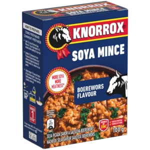 Knorrox Boerewors Flavour Soya Mince 100g Knorrox Boerewors Flavour Soya Mince 100g