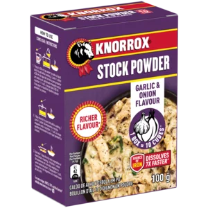 Knorrox Garlic & Onion Flavoured Stock Powder 100g Knorrox Garlic & Onion Flavoured Stock Powder 100g