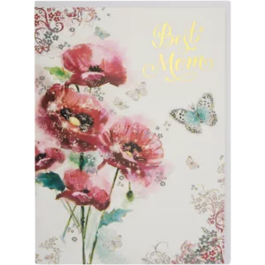 Carlton Cards Poppy Flower Mother's Day Card Carlton Cards Poppy Flower Mother's Day Card