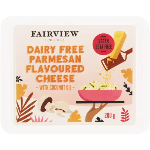 Fairview Dairy Free Parmesan Flavoured Cheese 200g Fairview Dairy Free Parmesan Flavoured Cheese 200g