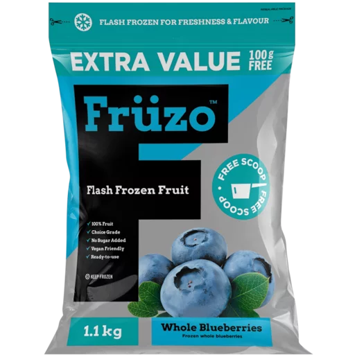 Früzo Flash Frozen Whole Blueberries 1.1kg