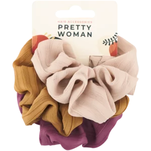 Pretty Woman Hair Accessories Rust Texture Scrunchies 3 Piece Pretty Woman Hair Accessories Rust Texture Scrunchies 3 Piece