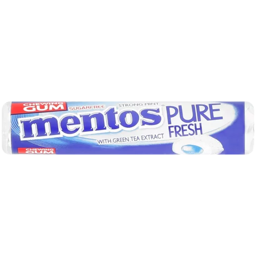 Mentos Sugar Free Strong Mint Flavoured Chewing Gum 9 Pack Mentos Sugar Free Strong Mint Flavoured Chewing Gum 9 Pack
