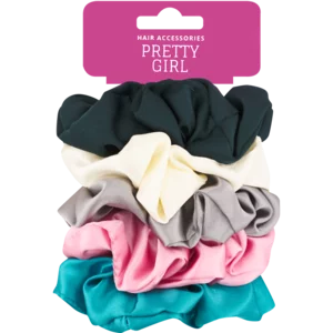 Pretty Girl Hair Accessories Scrunchies 5 Piece