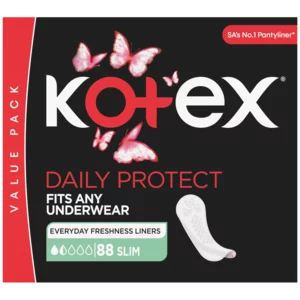 Kotex Daily Protect Unscented Slim Pantyliners 88 Pack Kotex Daily Protect Unscented Slim Pantyliners 88 Pack