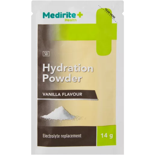 Medirite Health Vanilla Flavoured Hydration Powder 14g Medirite Health Vanilla Flavoured Hydration Powder 14g