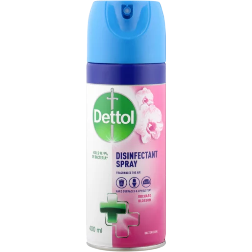 Dettol Orchard Blossom Disinfectant Spray Aerosol 400ml Dettol Orchard Blossom Disinfectant Spray Aerosol 400ml