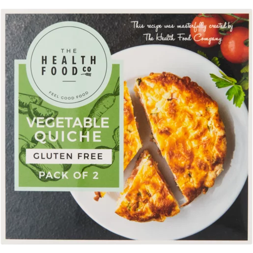 The Health Food Co. Frozen Gluten Free Vegetable Quiches 2x150g