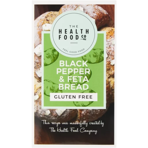 The Health Food Co. Frozen Gluten Free Black Pepper & Feta Bread 400g
