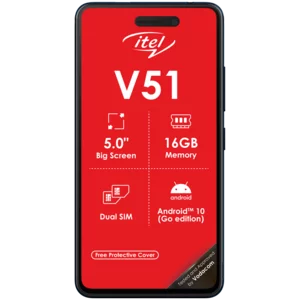 Itel V51 Black Dual SIM Smartphone 5