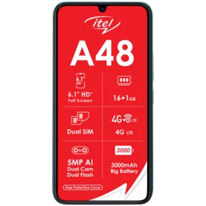 ITEL A48 Graduation Green Dual Sim Mobile Handset 6.1 ITEL A48 Graduation Green Dual Sim Mobile Handset 6.1