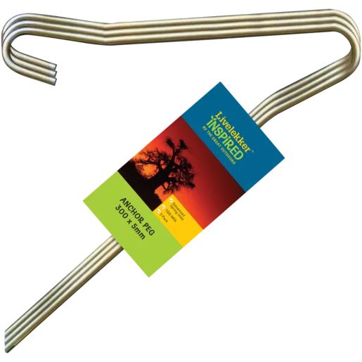 Livelekker Steel Anchor Pegs 5 Pack Livelekker Steel Anchor Pegs 5 Pack