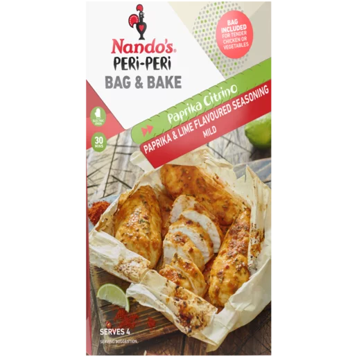 Nando's Peri-Peri Bag & Bake Paprika & Lime Flavoured Seasoning Cook-In Bag 20g