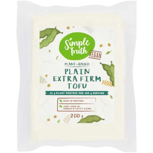 Simple Truth Plant-Based Plain Extra Firm Tofu 200g Simple Truth Plant-Based Plain Extra Firm Tofu 200g