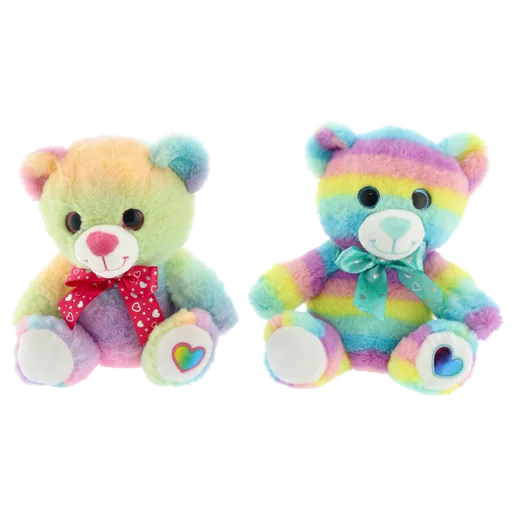 Rainbow Heart Plush Bear 27cm (Assorted Item - Supplied At Random) Rainbow Heart Plush Bear 27cm (Assorted Item - Supplied At Random)
