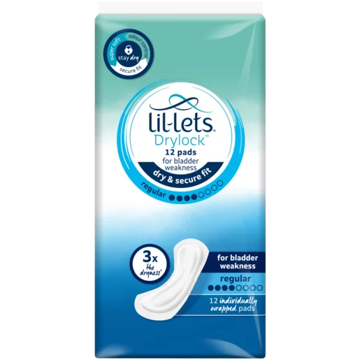Lil-Lets Drylock Regular Pads 12 Pack Lil-Lets Drylock Regular Pads 12 Pack