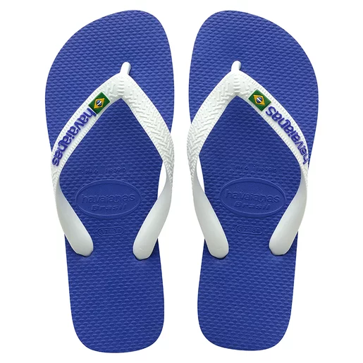 Havaianas Unisex Brazil Logo Blue Sandals 47/48