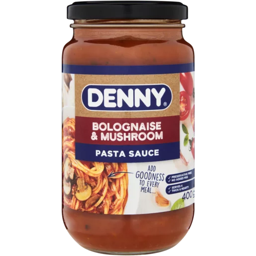 Denny Bolognaise & Mushroom Pasta Sauce 400g