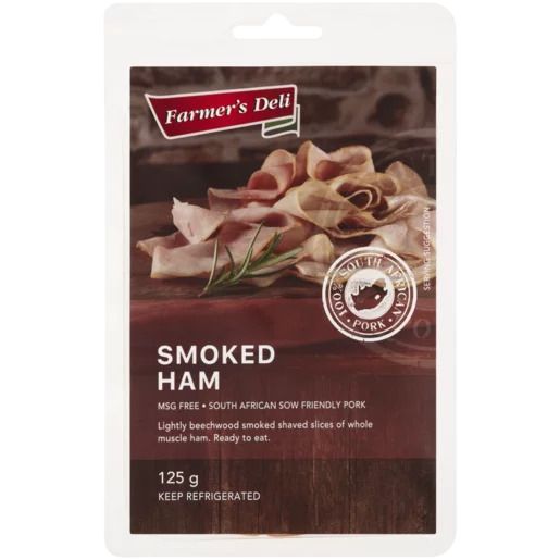 Farmer's Deli Smoked Ham Slices 125g