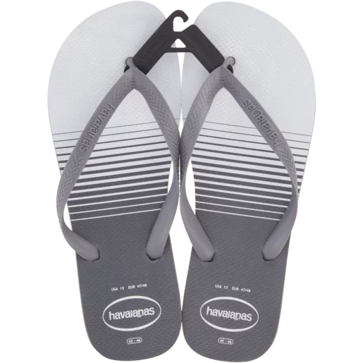 Havaianas Basic Grey Top Men's Sandals Size 11 - 12