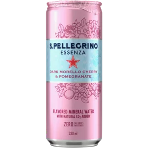 San Pellegrino Essenza Dark Morello Cherry & Pomegranate Flavoured Sparkling Drink Can 330ml
