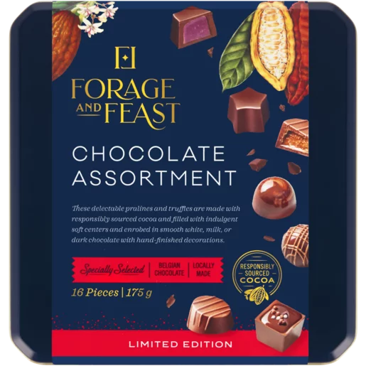 Forage And Feast Limited Edition Xmas Chocolate Assortment 16 Pieces Forage And Feast Limited Edition Xmas Chocolate Assortment 16 Pieces