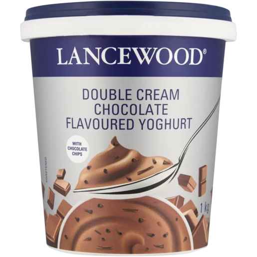 Lancewood Double Cream Chocolate Flavoured Yoghurt 1kg