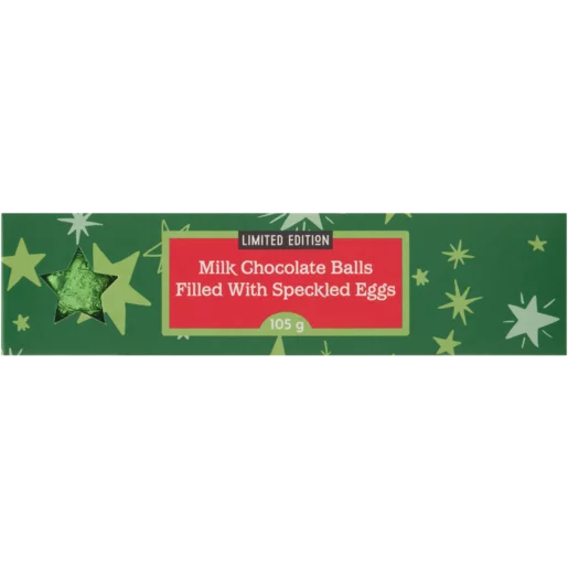 Limited Edition Milk Chocolate Balls Filled With Speckled Eggs Xmas Gift Box 105g