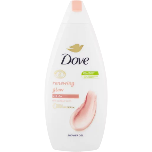 Dove Pink Clay Renewing Glow Shower Gel 500ml