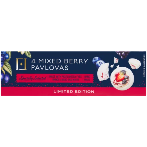Forage And Feast Limited Edition Mixed Berry Pavlovas 4 Pack Forage And Feast Limited Edition Mixed Berry Pavlovas 4 Pack