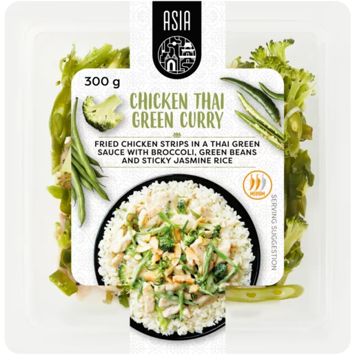 Asia Chicken Thai Green Curry Ready Meal 300g Asia Chicken Thai Green Curry Ready Meal 300g
