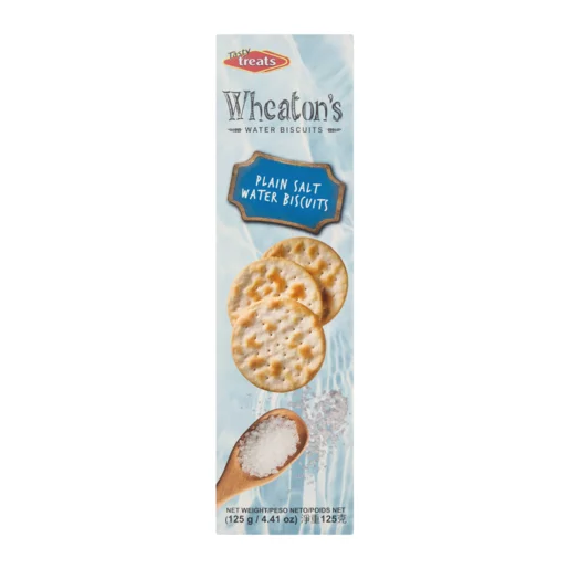 Tasty Treats Wheaton's Plain Salt Water Biscuits 125g Tasty Treats Wheaton's Plain Salt Water Biscuits 125g