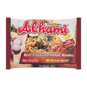 Alhami Beef Flavoured Instant Noodles 85g Alhami Beef Flavoured Instant Noodles 85g