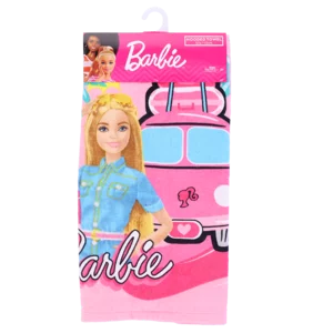 Barbie Character Pink Girls Hooded Towel