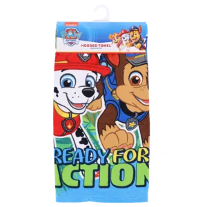 Paw Patrol Blue Character Hooded Boys Towel
