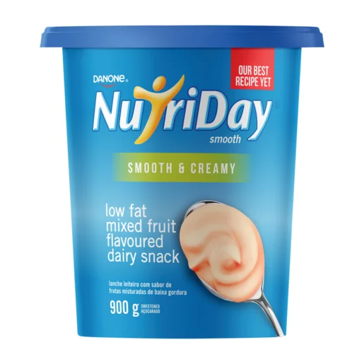 Danone NutriDay Mixed Fruit Low Fat Flavoured Dairy Snack 900g Danone NutriDay Mixed Fruit Low Fat Flavoured Dairy Snack 900g