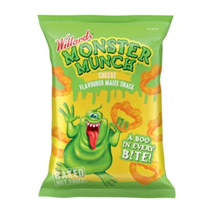 Willards Monster Munch Cheese Flavoured Maize Snack 100g Willards Monster Munch Cheese Flavoured Maize Snack 100g