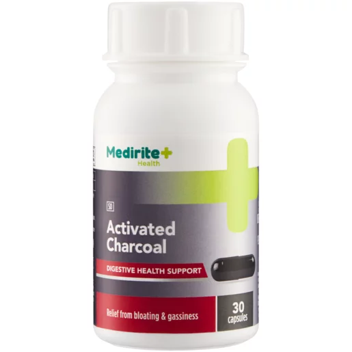 MediRite Health Activated Charcoal Capsules 30 Pack MediRite Health Activated Charcoal Capsules 30 Pack