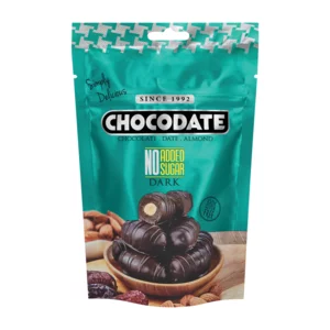 Chocodate No Added Sugar Dark Chocolate Almond Stuffed Date 70g Chocodate No Added Sugar Dark Chocolate Almond Stuffed Date 70g