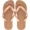 Havaianas Ladies Rose Gold Size 4-5 Top Tiras Sandals 1Pair