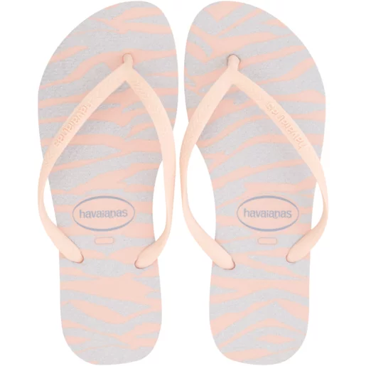Havaianas Ladies Ballet Rose Slim Animal Glitter Sandals 1 Pair