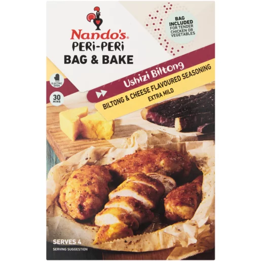 Nando's Extra Mild Ushizi Biltong Peri-Peri Bag & Bake Seasoning 20g