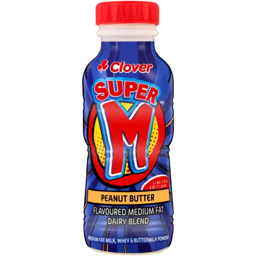 Clover Super M Peanut Butter Flavoured Milk 300ml Clover Super M Peanut Butter Flavoured Milk 300ml