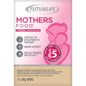 FUTURELIFE Mothers Food Salted Caramel & Dark Choc Oat Bars 5x38g