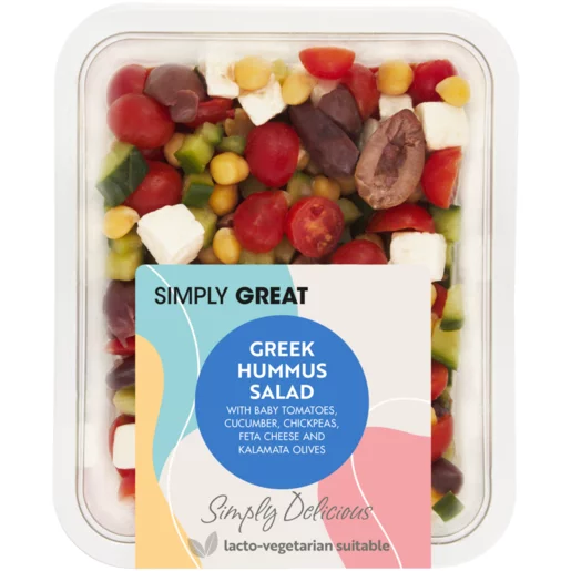 Simply Great Greek Hummus Salad 400g Simply Great Greek Hummus Salad 400g