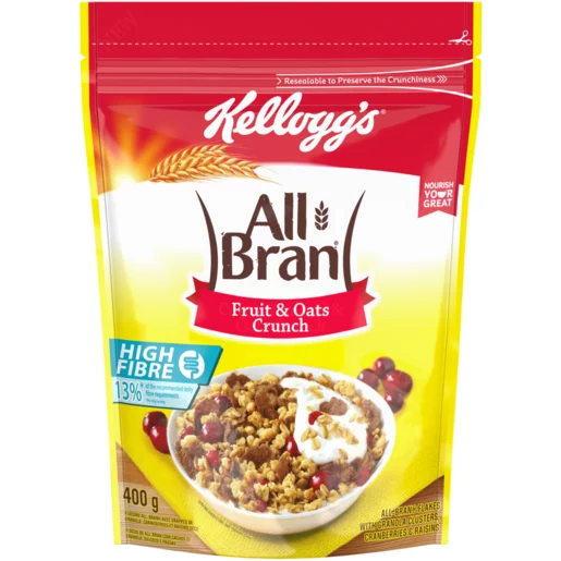Kellogg's All-Bran Fruit & Oats Crunch 400g Kellogg's All-Bran Fruit & Oats Crunch 400g