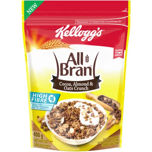 Kellogg's All-Bran Cocoa, Almonds & Oats Crunch 400g