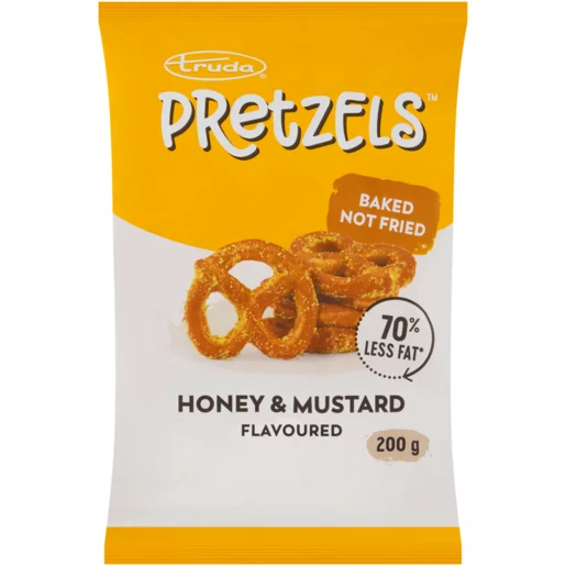 Truda Honey & Mustard Flavoured Pretzels 200g