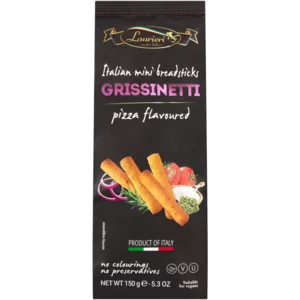 Laurieri Pizza Flavoured Grissinetti 150g Laurieri Pizza Flavoured Grissinetti 150g